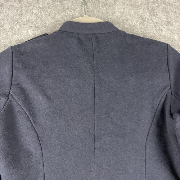 Polo Ralph Lauren French Terry Military Jacket Girls Large 12/14 Blue Preppy - Picture 12 of 16